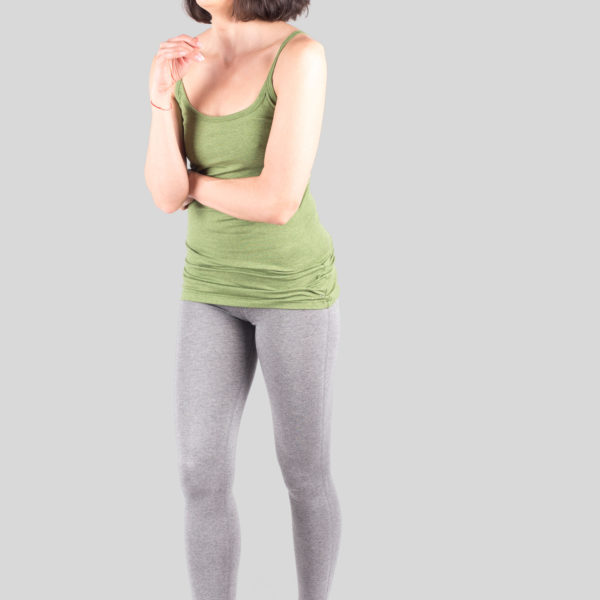 Tank with sewn bra